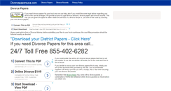 Desktop Screenshot of divorcepapersusa.com